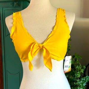 Sweet yellow bathing suit top